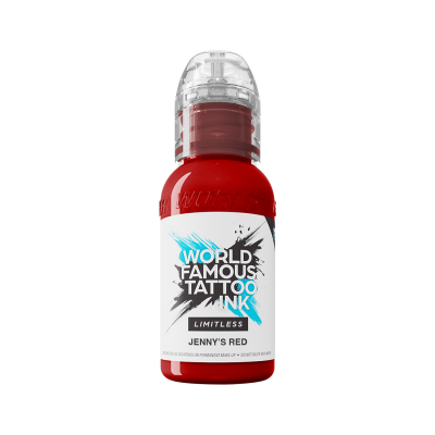 World Famous Limitless Tatoveringsblekk - Jenny's Red 30 ml