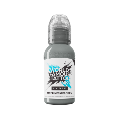 World Famous Limitless Tattoo Ink - Medium Warm Grey 30 ml