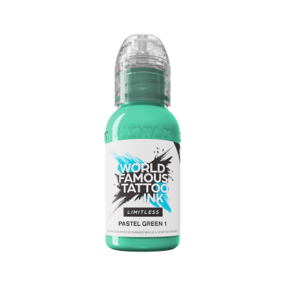 World Famous Limitless Tattoo Ink - Pastellgrønn 1 30 ml