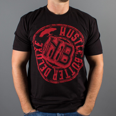 Luxury Hustle Wear t-skjorte Hustle Butter Deluxe Svart/Rød