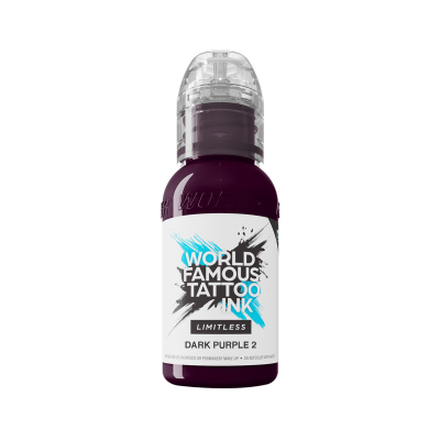 World Famous Limitless Tatoveringsblekk - Dark Purple 2 30 ml