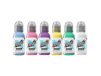 World Famous Limitless Tattoo Ink - Pastell Collection - 6x 30 ml