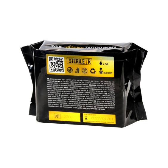 Pakke med 20 Advance Tattoo Biologisk nedbrytbare servietter
