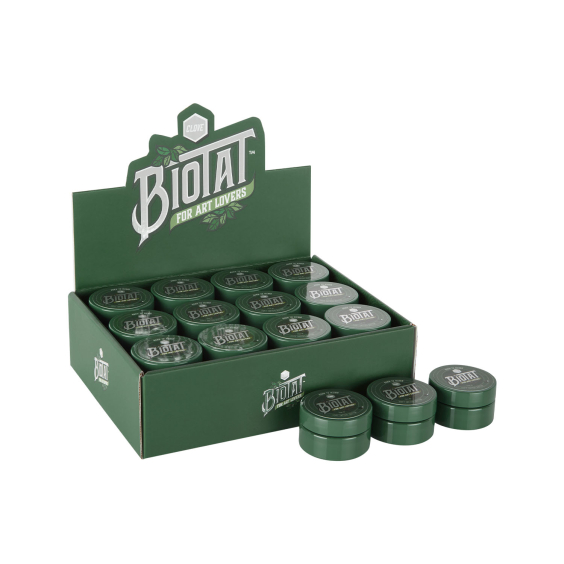 Eske med 24 BIOTAT Tattoo Clove Soft Butter 25 ml Studio Display