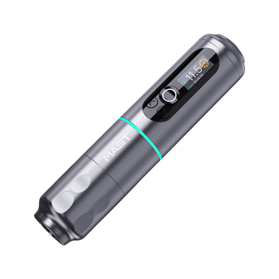 Dragonhawk Mast Archer 2 Trådløs tatoveringsmaskin i pennestil - Grå - 3.5 mm slag