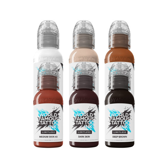 World Famous Limitless Tattoo Ink - Michele Turco portrettsett - 6x 30 ml