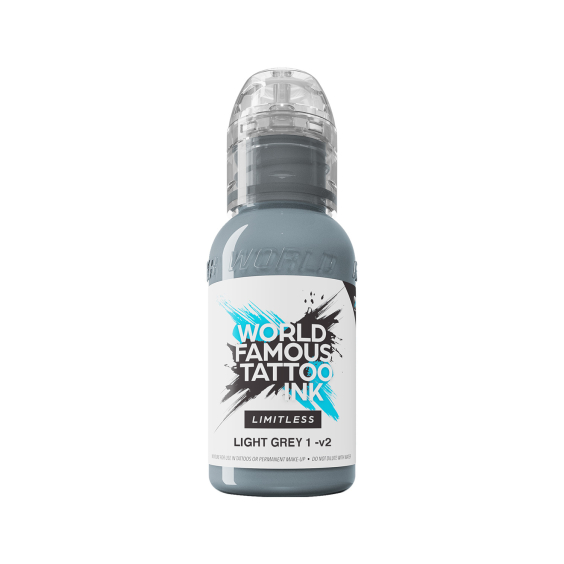 World Famous Limitless tatoveringsblekk - Light Grey 1 v2 30 ml