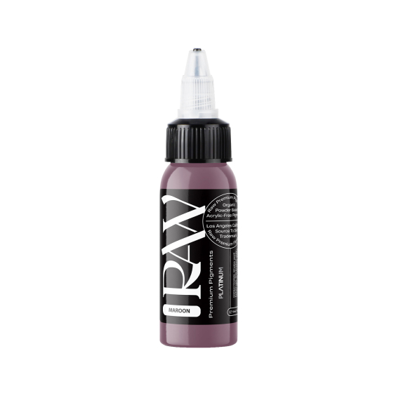 Raw Pigments Platinum - Maroon Tatoveringsblekk - 30ml