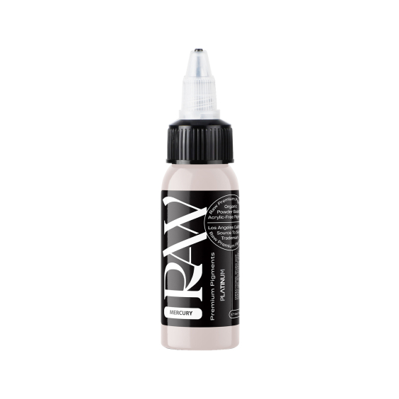 Raw Pigments Platinum - Mercury Tatoveringsblekk - 30ml