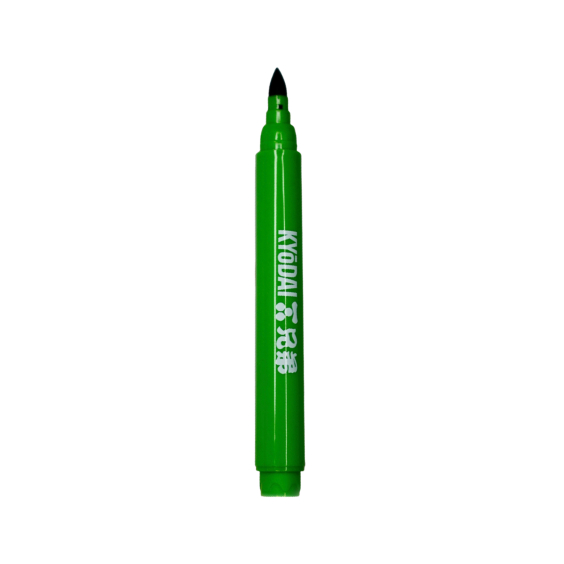 Pakke med 5 Kyodai Firm Tip Brush Pen - Midori Green