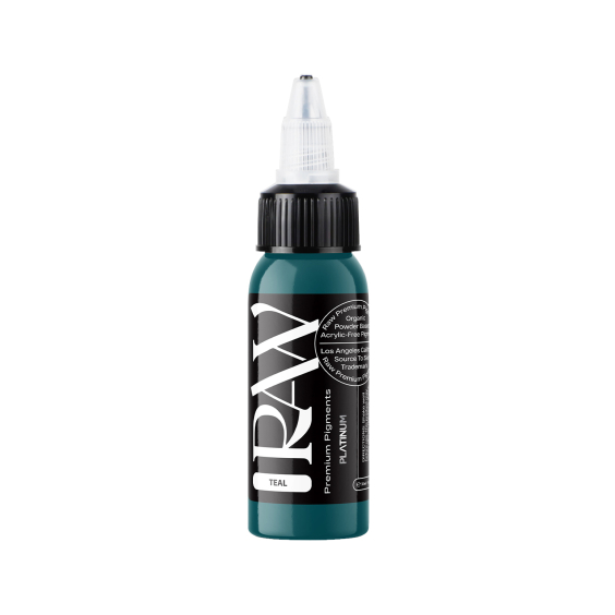 Raw Pigments Platinum - Teal Tatoveringsblekk - 30ml