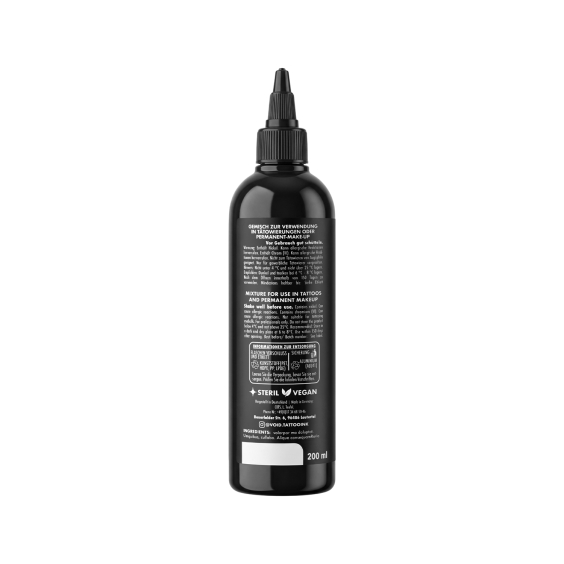 VOID svart tatoveringsblekk 200 ml (EU REACH)