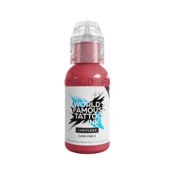 World Famous Limitless Tatoveringsblekk - Dark Pink 2 30ml