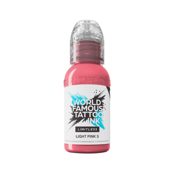 World Famous Limitless Tatoveringsblekk - Light Pink 3 30ml
