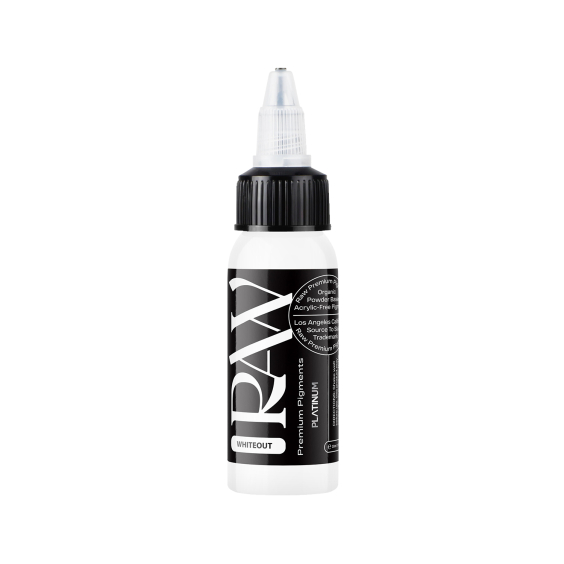 Raw Pigments Platinum - Whiteout Tatoveringsblekk - 30ml